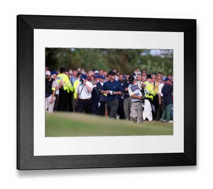 Framed Print : David Duval Walks Down 18th