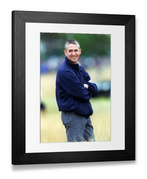 Framed Print : Gary Lineker At British Open Framed Print : Gary Lineker At British Open