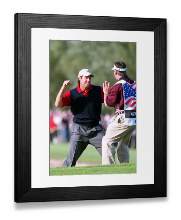 Framed Print : Paul Azinger & Caddie Framed Print : Paul Azinger & Caddie