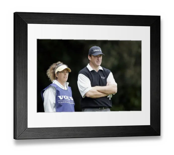 Framed Print : Nick Faldo & Fanny Sunesson Framed Print : Nick Faldo & Fanny Sunesson