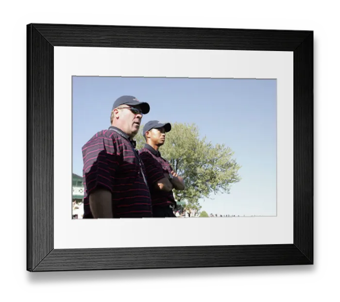Framed Print : Hal Sutton & Tiger Woods Framed Print : Hal Sutton & Tiger Woods