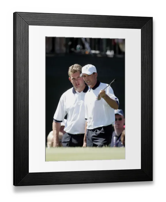 Framed Print : Sergio Garcia & Lee Westwood Framed Print : Sergio Garcia & Lee Westwood