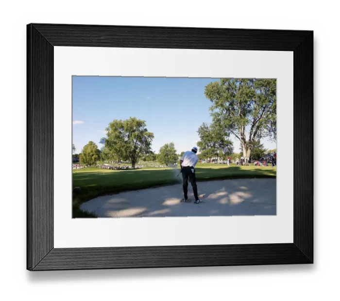 Framed Print : Sergio Garcia In Bunker On 12th Framed Print : Sergio Garcia In Bunker On 12th