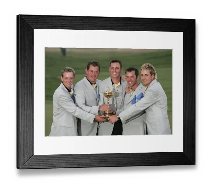 Framed Print : Luke Donald, Lee Westwood, David Howell, Paul Casey & Ian P Framed Print : Luke Donald, Lee Westwood, David Howell, Paul Casey & Ian P