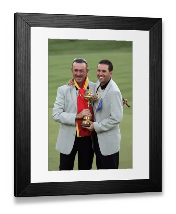 Framed Print : Sergio Garcia & Miguel Angel Jimenez Framed Print : Sergio Garcia & Miguel Angel Jimenez