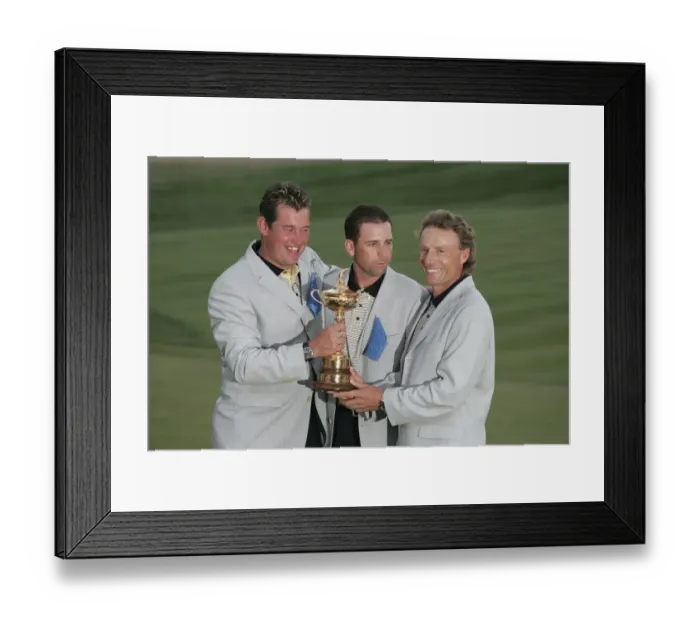 Framed Print : Sergio Garcia, Lee Westwood & Bernhard Langer Sergio Garc Framed Print : Sergio Garcia, Lee Westwood & Bernhard Langer Sergio Garc