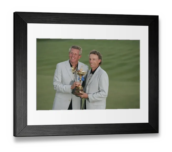 Framed Print : Colin Montgomerie & Bernhard Langer Framed Print : Colin Montgomerie & Bernhard Langer