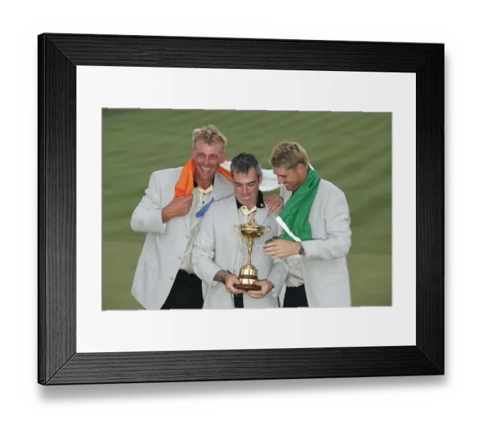 Framed Print : Darren Clarke, Paul Mcginley & Padraig Harrington Darren Framed Print : Darren Clarke, Paul Mcginley & Padraig Harrington Darren
