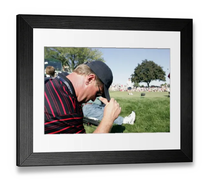 Framed Print : Hal Sutton Watches Play Framed Print : Hal Sutton Watches Play