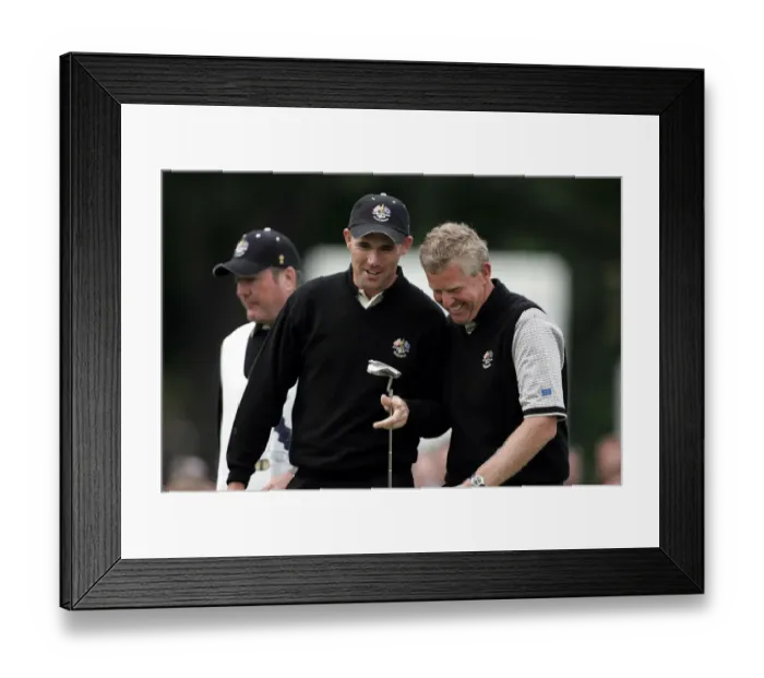 Framed Print : Padraig Harrington & Colin Montgomerie Padraig Harringto Framed Print : Padraig Harrington & Colin Montgomerie Padraig Harringto