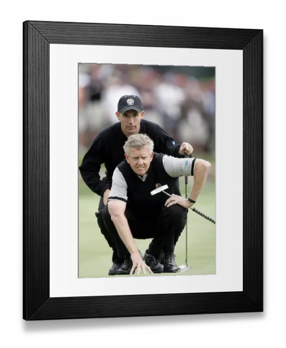 Framed Print : Padraig Harrington and Colin Montgomerie Framed Print : Padraig Harrington and Colin Montgomerie