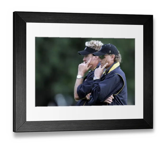 Framed Print : Bernhard Langer & Ian Poulter