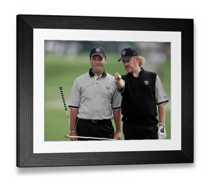 Framed Print : Thomas Levet & Miguel Angel Jimenez Framed Print : Thomas Levet & Miguel Angel Jimenez