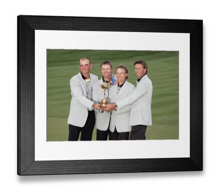 Framed Print : Bernhard Langer, Thomas Bjorn, Joachim Bjorklund & Ander Framed Print : Bernhard Langer, Thomas Bjorn, Joachim Bjorklund & Ander