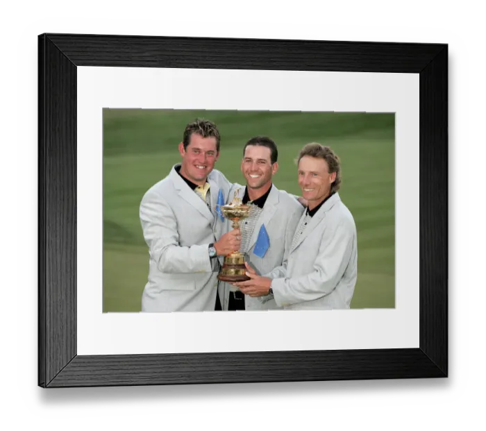 Framed Print : Lee Westwood, Sergio Garcia & Bernhard Langer Lee Westwo Framed Print : Lee Westwood, Sergio Garcia & Bernhard Langer Lee Westwo