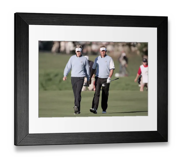 Framed Print : Darren Clarke & Ian Poulter Framed Print : Darren Clarke & Ian Poulter