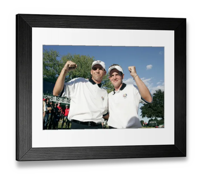 Framed Print : Sergio Garcia & Luke Donald Framed Print : Sergio Garcia & Luke Donald