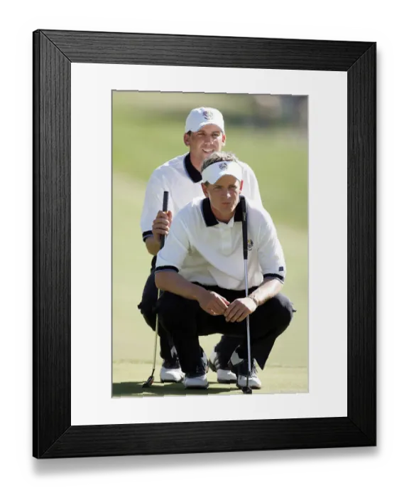 Framed Print : Sergio Garcia & Luke Donald Framed Print : Sergio Garcia & Luke Donald