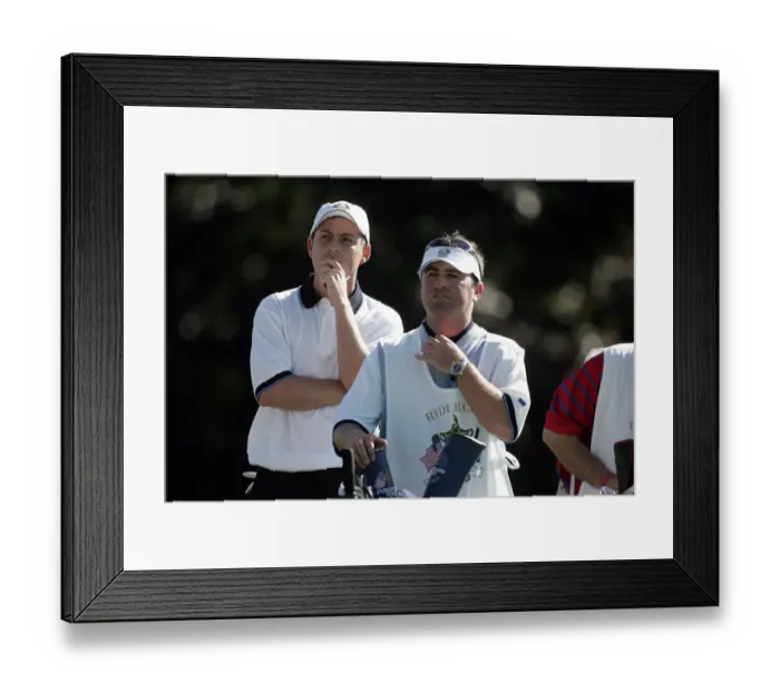 Framed Print : David Howell & Caddy Framed Print : David Howell & Caddy