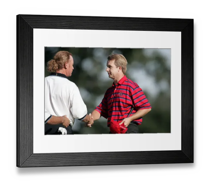Framed Print : David Toms & Miguel Angel Jimenez Framed Print : David Toms & Miguel Angel Jimenez