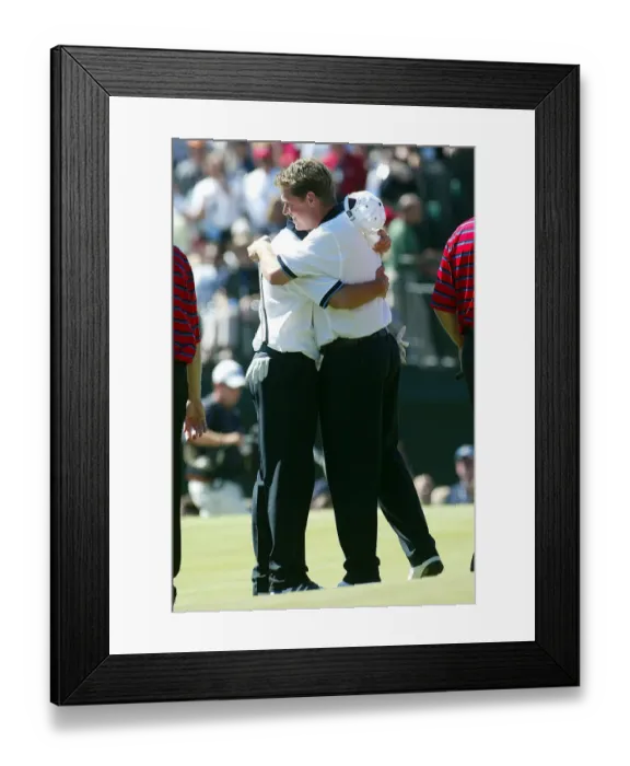 Framed Print : Lee Westwood & Bernhard Langer Framed Print : Lee Westwood & Bernhard Langer