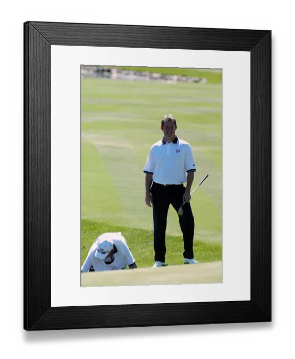 Framed Print : Lee Westwood Drops Ball Framed Print : Lee Westwood Drops Ball