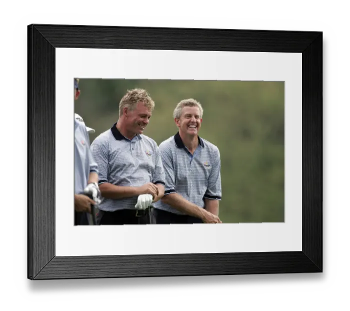 Framed Print : Colin Montgomerie & Darren Clarke Framed Print : Colin Montgomerie & Darren Clarke