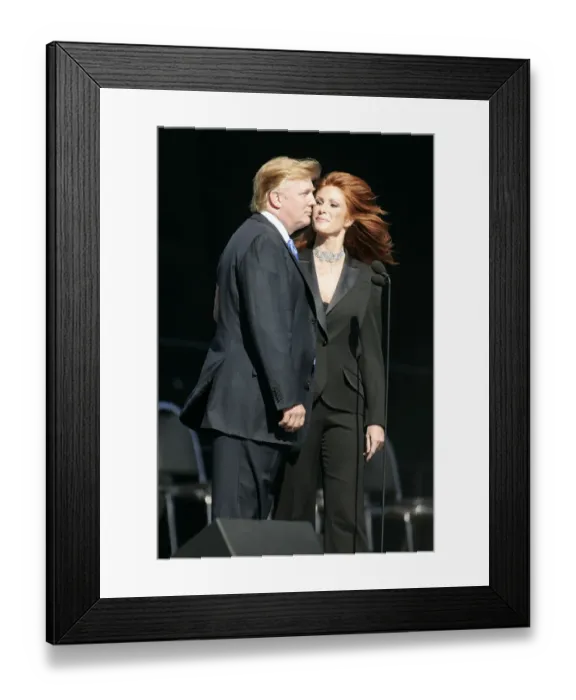 Framed Print : Donald Trump & Angie Everhart Framed Print : Donald Trump & Angie Everhart