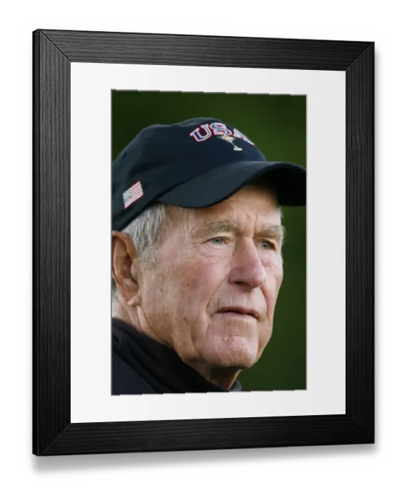 Framed Print : George Bush Snr Framed Print : George Bush Snr
