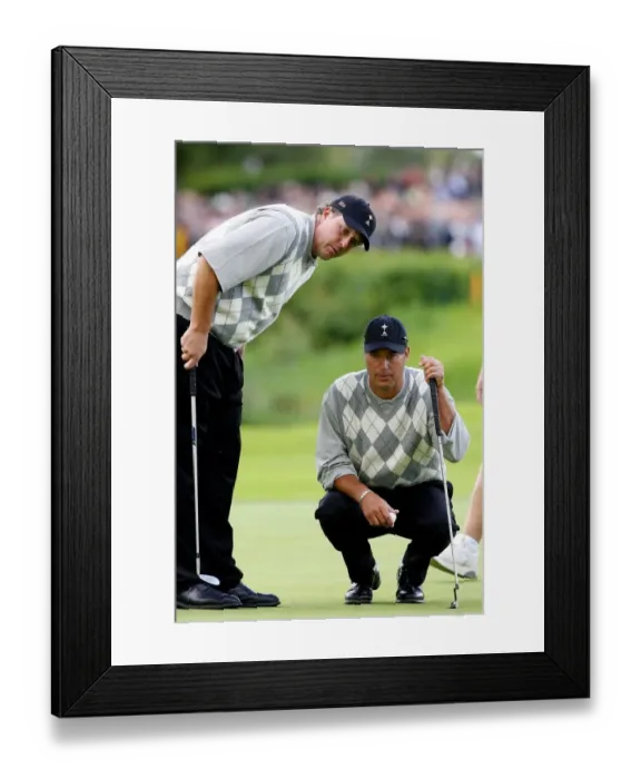 Framed Print : Phil Mickelson & Chris Dimarco Framed Print : Phil Mickelson & Chris Dimarco
