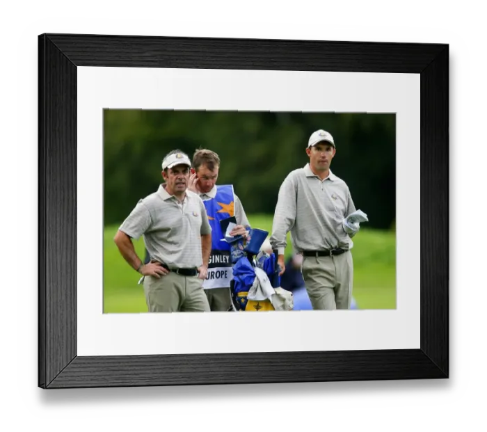 Framed Print : Paul Mcginley & Padraig Harrington Framed Print : Paul Mcginley & Padraig Harrington