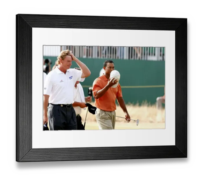 Framed Print : Tiger Woods & Ernie Els Framed Print : Tiger Woods & Ernie Els