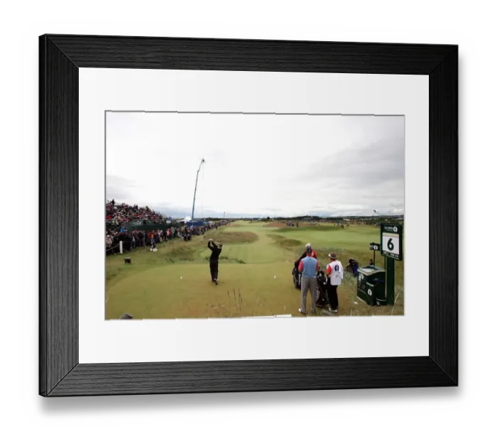 Framed Print : Paul Broadhurst Drives Off On The 6th Framed Print : Paul Broadhurst Drives Off On The 6th