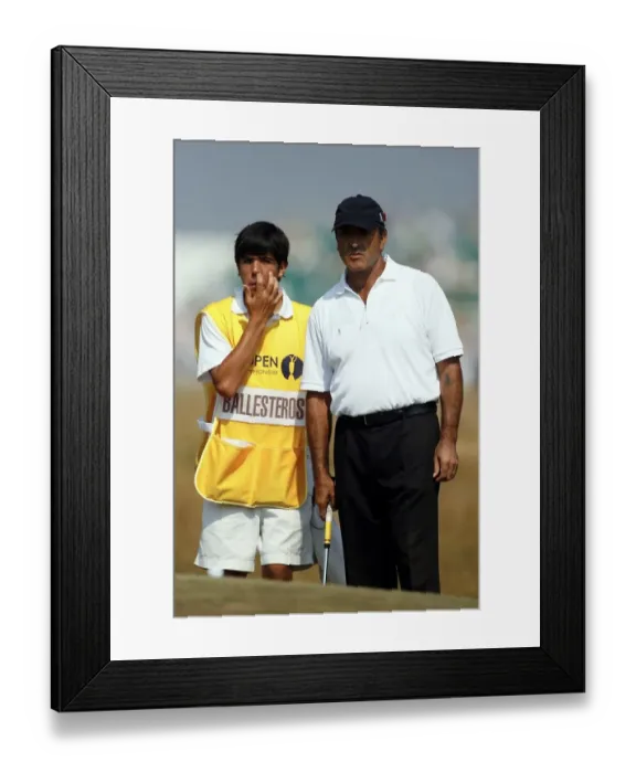Framed Print : Seve Ballesteros & Son Framed Print : Seve Ballesteros & Son