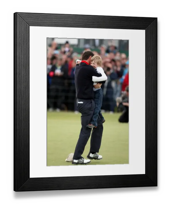 Framed Print : Padraig Harrington & Son Paddy Framed Print : Padraig Harrington & Son Paddy