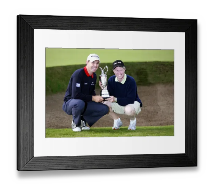 Framed Print : Padraig Harrington & Ronan Flood Framed Print : Padraig Harrington & Ronan Flood