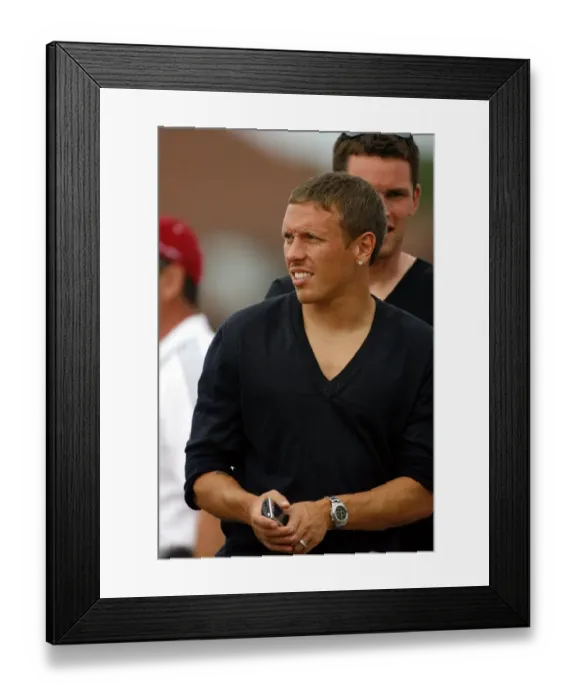 Framed Print : Craig Bellamy Watches Golf Framed Print : Craig Bellamy Watches Golf