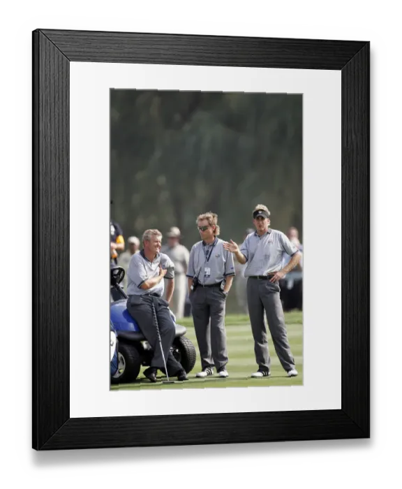 Framed Print : Colin Montgomerie, Bernhard Langer & Ian Poulter Framed Print : Colin Montgomerie, Bernhard Langer & Ian Poulter