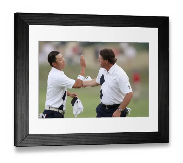 Framed Print : Anthony Kim & Phil Mickelson Framed Print : Anthony Kim & Phil Mickelson