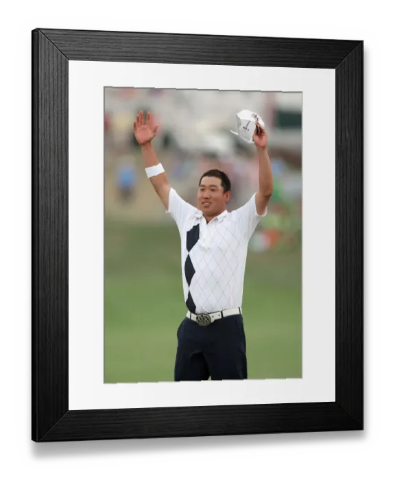 Framed Print : Anthony Kim Celebrates Framed Print : Anthony Kim Celebrates