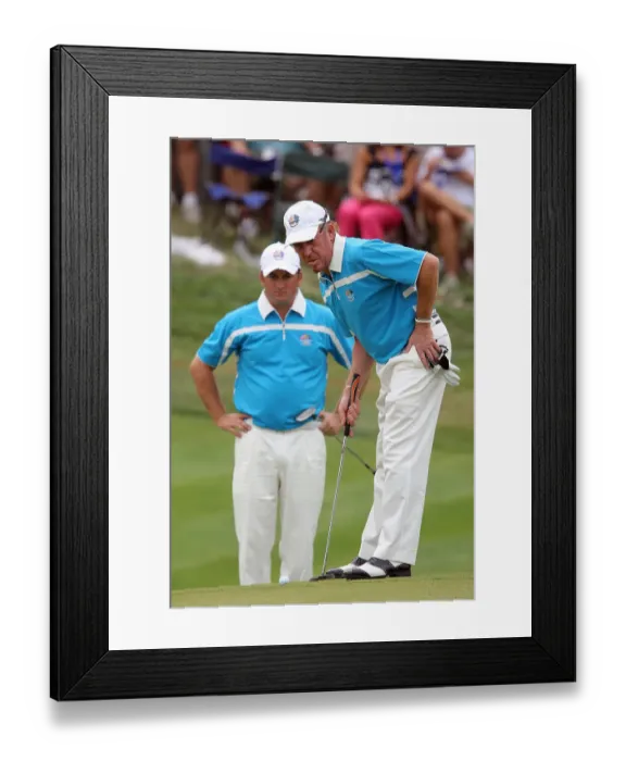 Framed Print : Jimenez & Graeme Mcdowell Framed Print : Jimenez & Graeme Mcdowell