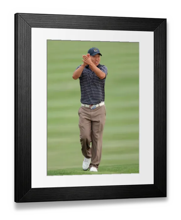 Framed Print : Anthony Kim Applauds The Fans Framed Print : Anthony Kim Applauds The Fans