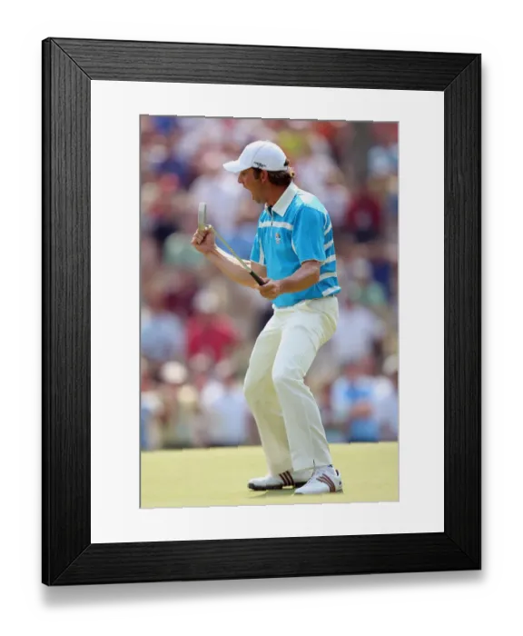 Framed Print : Sergio Garcia Birdies 8th Framed Print : Sergio Garcia Birdies 8th