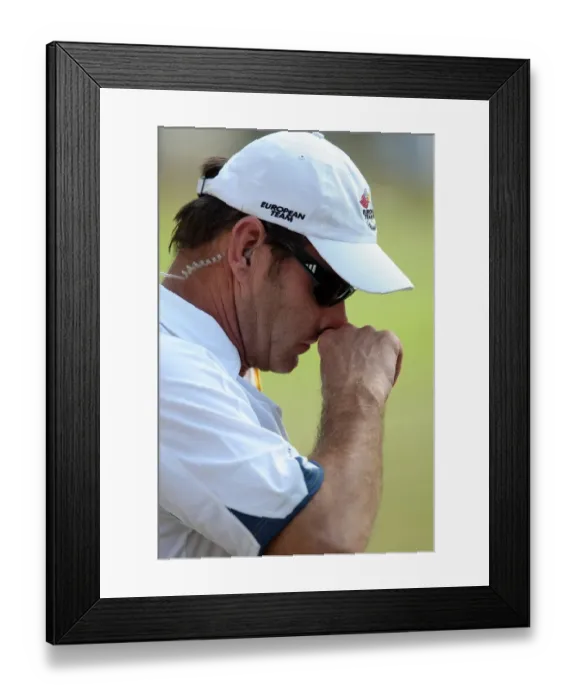 Framed Print : A Dejected Nick Faldo Framed Print : A Dejected Nick Faldo