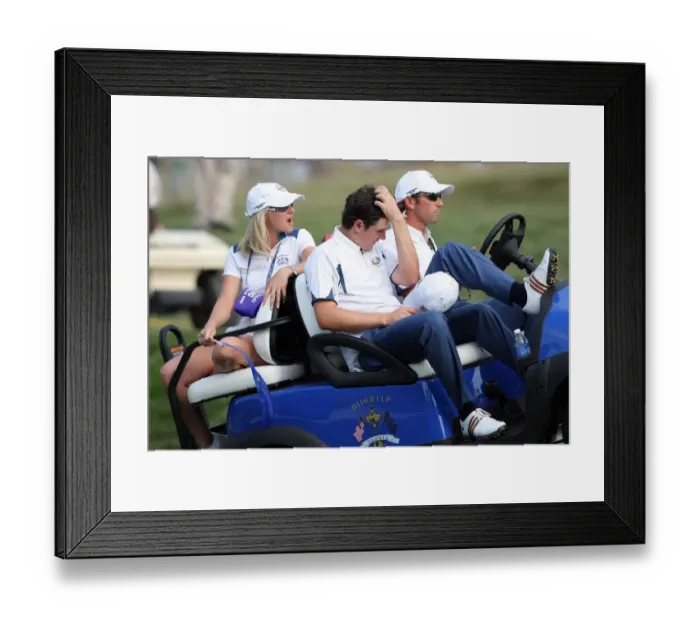 Framed Print : Justin Rose & Sergio Garcia Framed Print : Justin Rose & Sergio Garcia