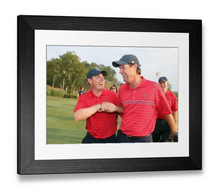 Framed Print : Justin Leonard & Paul Azinger