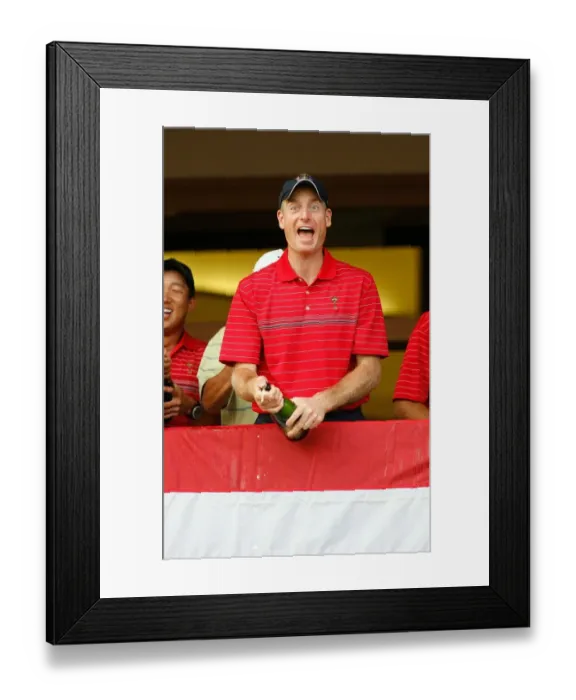 Framed Print : Jim Furyk Celebrates Win Framed Print : Jim Furyk Celebrates Win