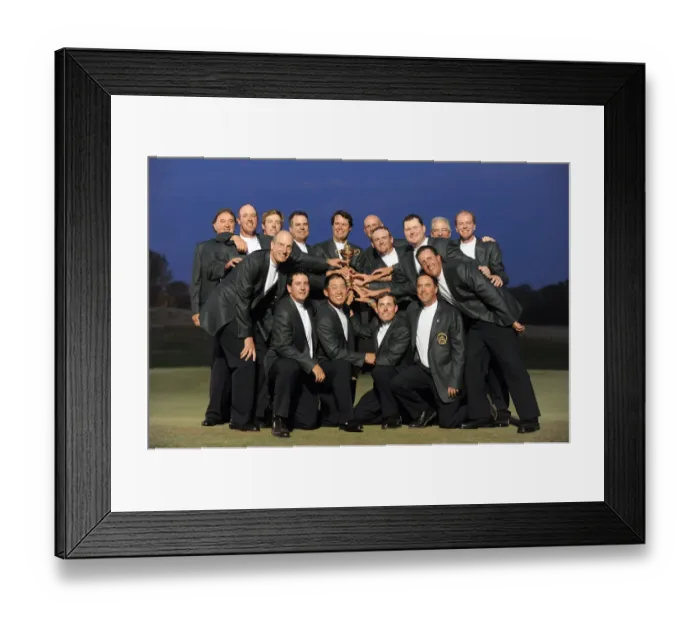 Framed Print : Victorious Usa Ryder Cup Team