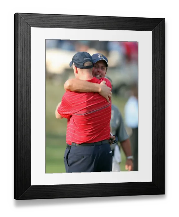Framed Print : Phil Mickelson & Jim Furyk Framed Print : Phil Mickelson & Jim Furyk