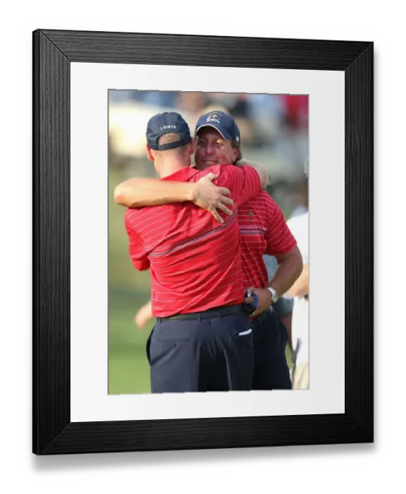 Framed Print : Phil Mickelson & Jim Furyk Framed Print : Phil Mickelson & Jim Furyk